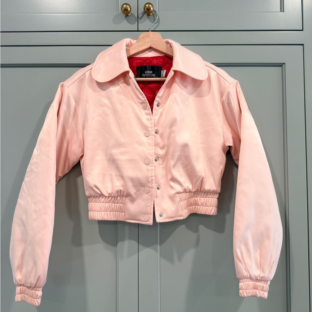 Urban Outfitters Pink Satin Jacket